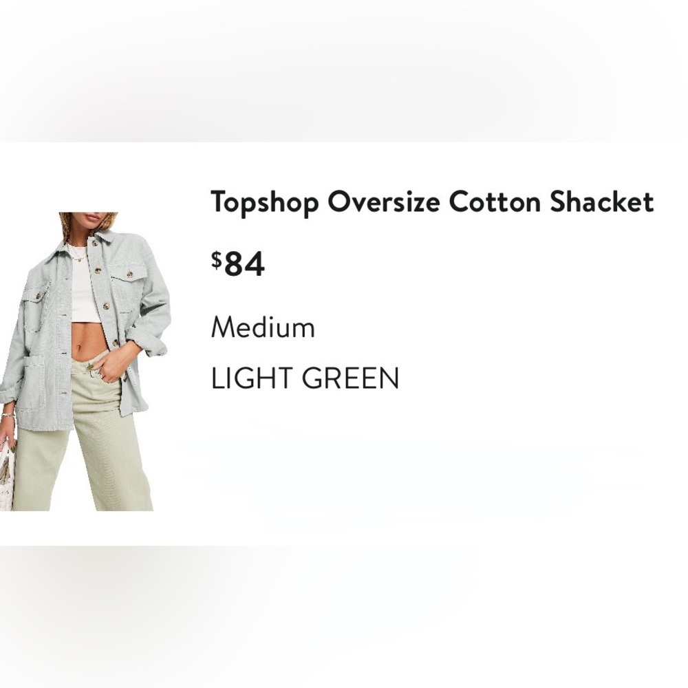 Topshop Green Utility Jacket Timeless Design